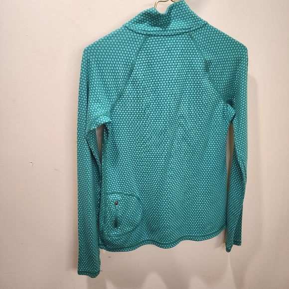 Eddie Bauer Green Polka Dot Athletic Pullover 1/4 zipper long Sleeves sh… - Picture 9 of 12